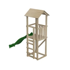 Parque infantil de madera torre y tobogán Carlit L