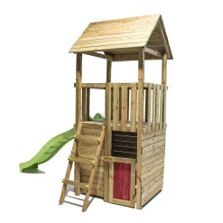 Parque juegos infantil de madera Tibidabo con casita