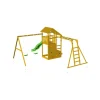 Parque juegos infantil de madera Teide XL con puente y columpio doble
