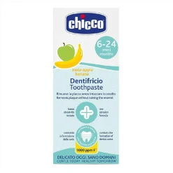 Pasta de dientes con flúor - Sabor manzana/plátano