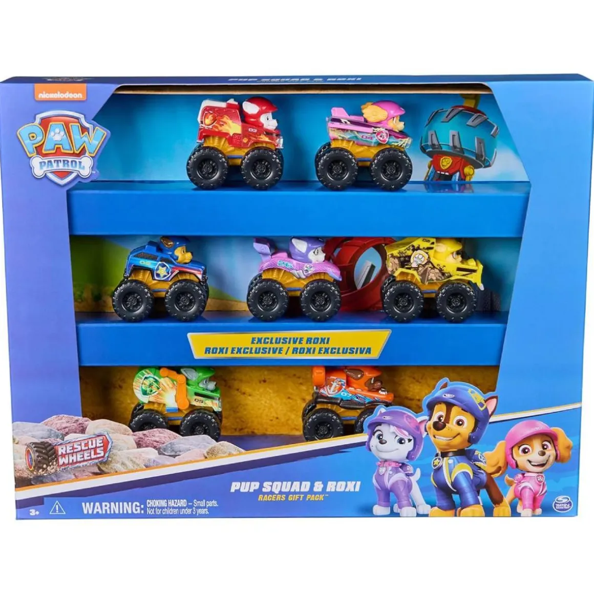 Patrulla Canina - 7 vehículos rescue Wheels con Roxi