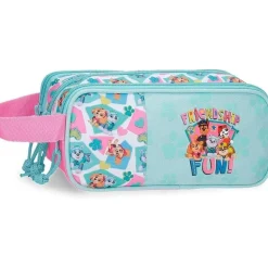 Patrulla Canina - Estuche triple Patrulla Canina Friendship Fun 22x10x9 cm poliéster
