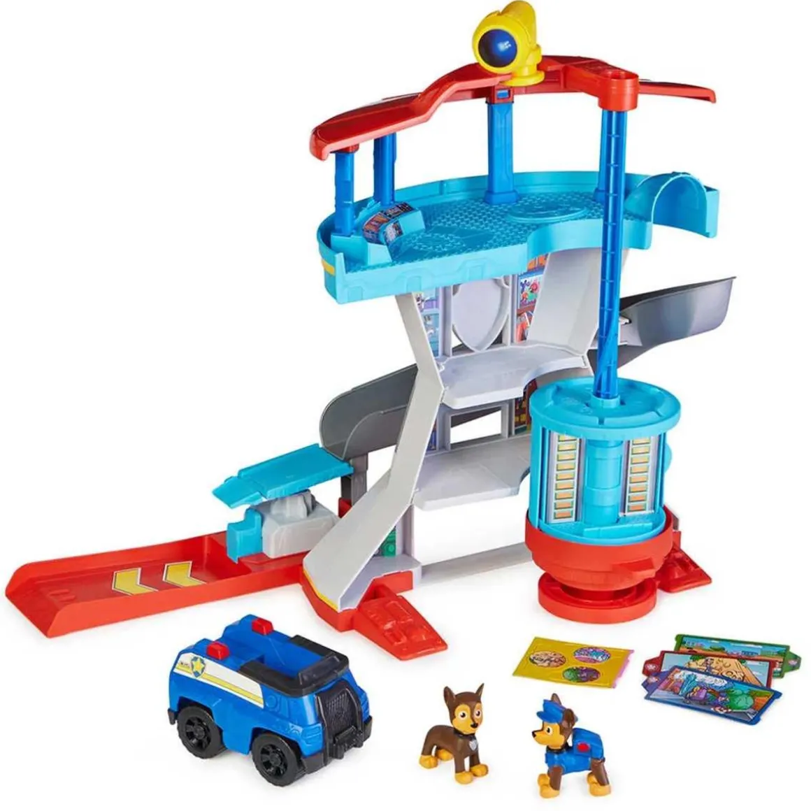 Patrulla Canina - Torre de Control Patrulla Canina con lanzador de coches, figuras y accesorios