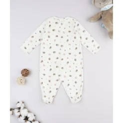 Pelele de niña con caracoles estampados