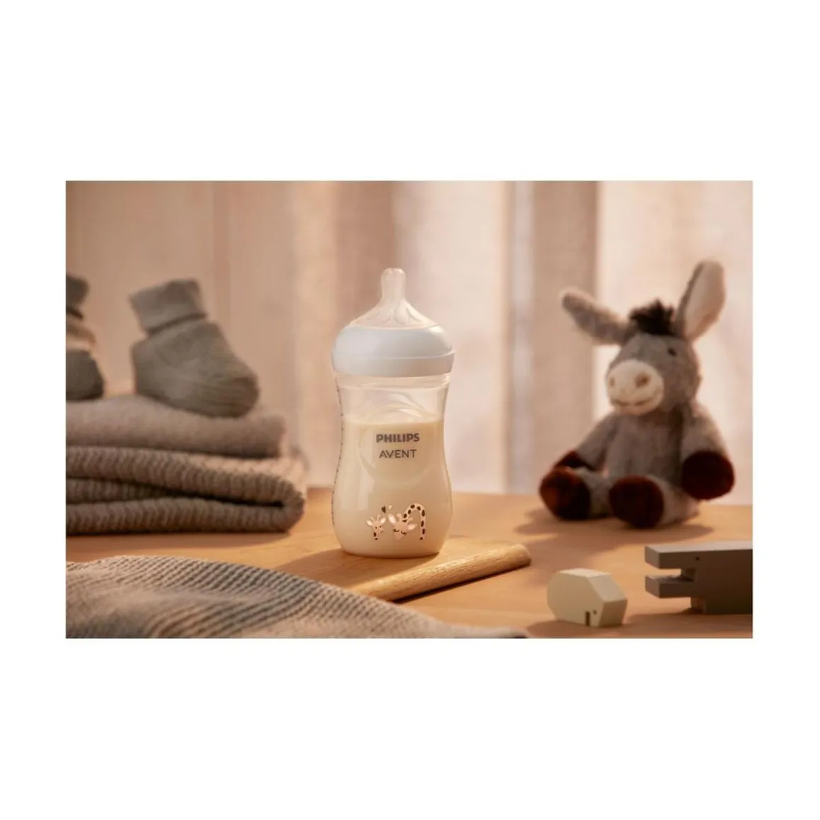 Philips Avent - Biberon natural response jirafa 260 ml (1m+)