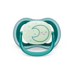 Philips Avent - Chupetes ultra air night time 6-18 meses decoración estrella/luna