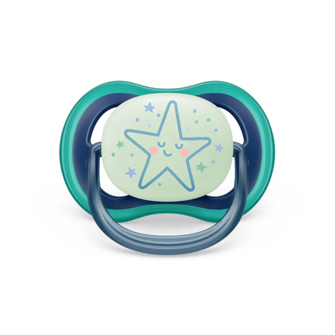 Philips Avent - Chupetes ultra air night time 6-18 meses decoración estrella/luna