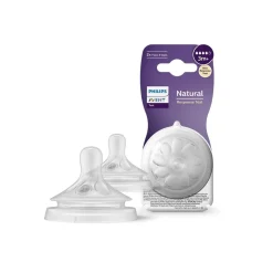 Philips Avent - Pack de 2 tetinas Natural Response nivel 4 (+3m)