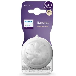 Philips Avent - Pack de 2 tetinas Natural Response nivel 5 (+6m)