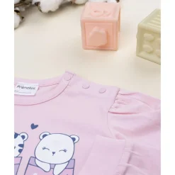 Pijama 2 piezas niña rosa/azul