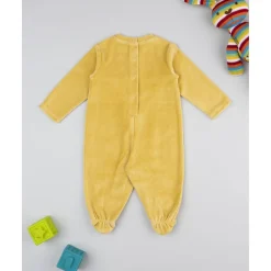 Pijama amarillo de terciopelo con ositos
