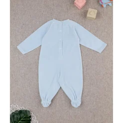 Pijama de terciopelo niño azul claro osos