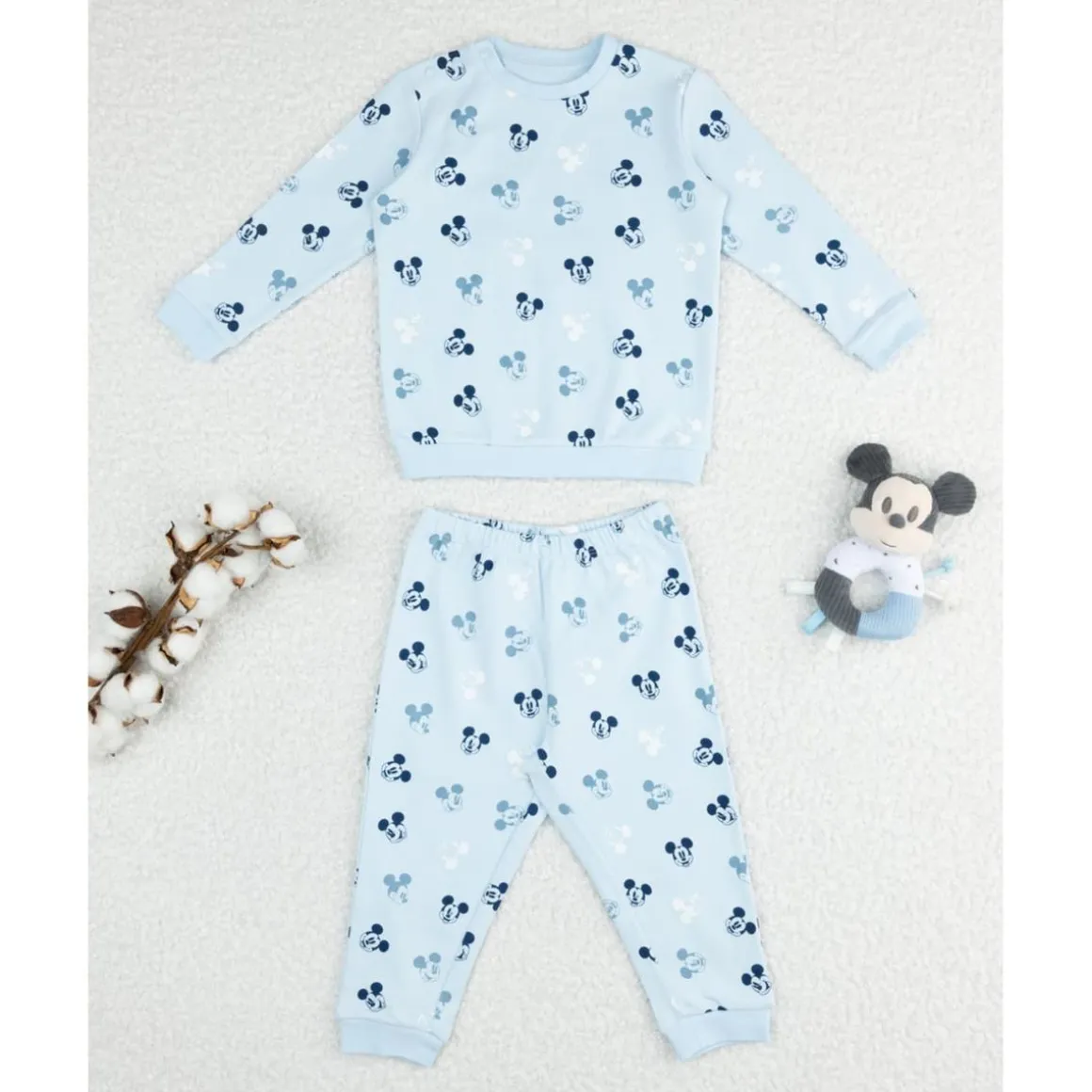 Pijama largo bebé Mickey Mouse