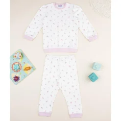 Pijama niña flores allover