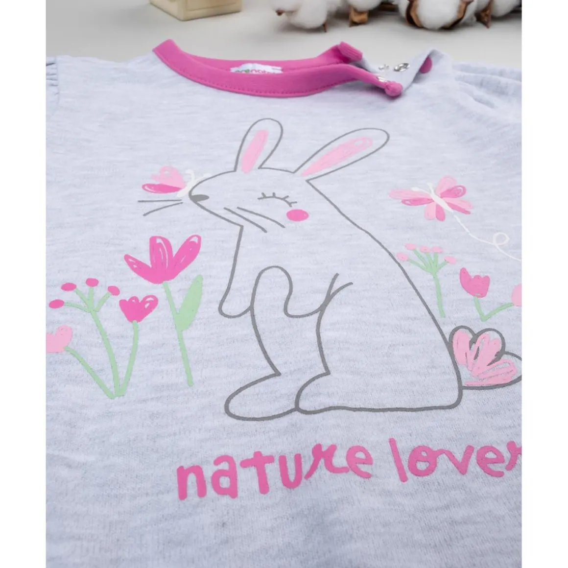 Pijama niña rosa 'conejo'