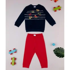 Pijama niño azul/rojo coche
