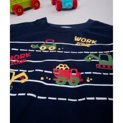 Pijama niño azul/rojo coche