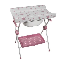 Plastimyr - Bañera Plegable Lea Estrellas Rosas