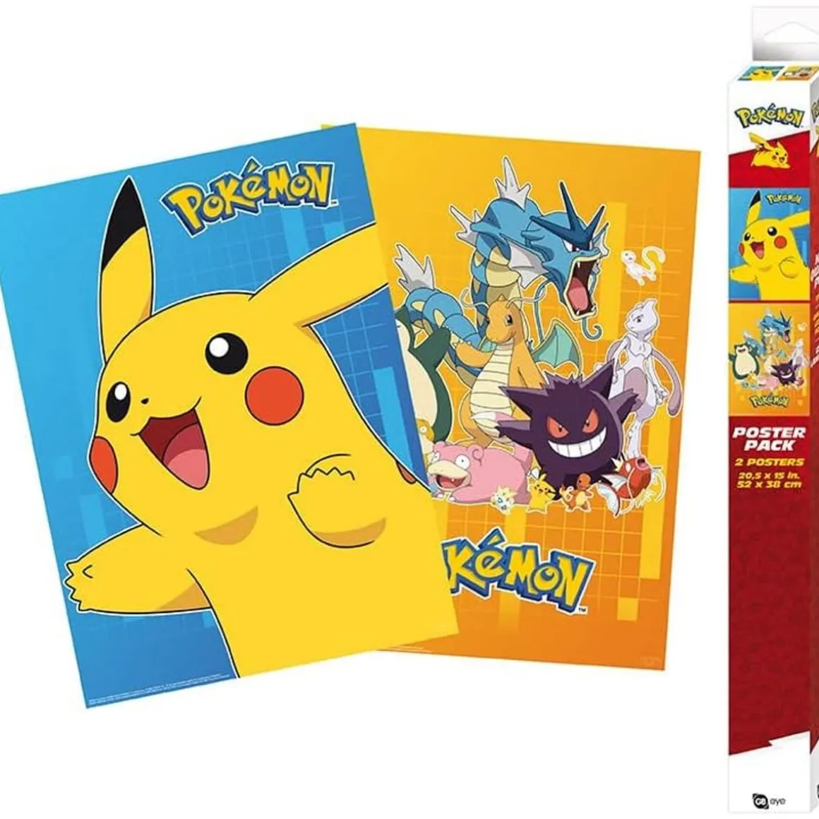 Pokemon - Set Chibi Poster Pokemon: personajes coloridos