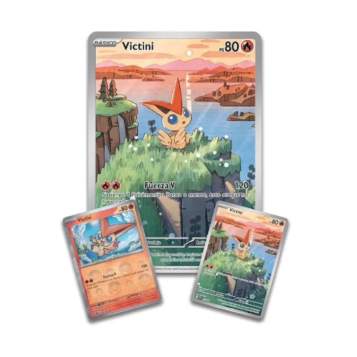 Pokémon - Colección Ilustración Victini - Fulgor Negro y Llama Blanca (español)