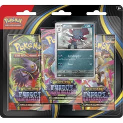Pokémon - Megaevolución Fuegos Fantasmales - Blíster 3 sobres de cartas en español (Varios modelos)