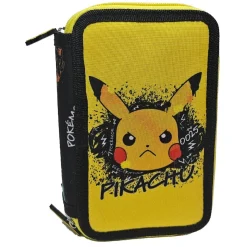 Pokémon - Plumier 3 cremalleras - Skate Face