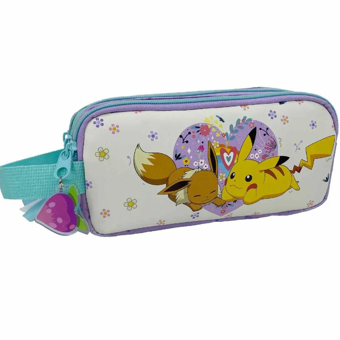 Pokémon - Portatodo triple - Colección Flowers