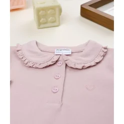 Polo niña rosa de manga larga