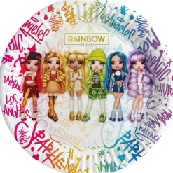 Rainbow High - 8 platos de cartón