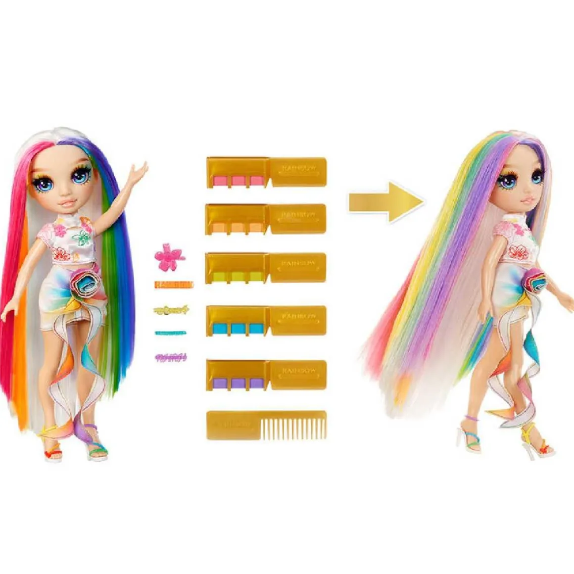 Rainbow High - Hair Chalk & Style - Amaya Raine