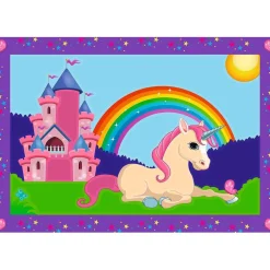 Ravensburger - Kit para pintar por números: unicornios con tablas preimpresas y colores ㅤ