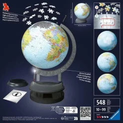 Ravensburger - Puzzle 3D Globo Night Edition 540 Piezas ㅤ