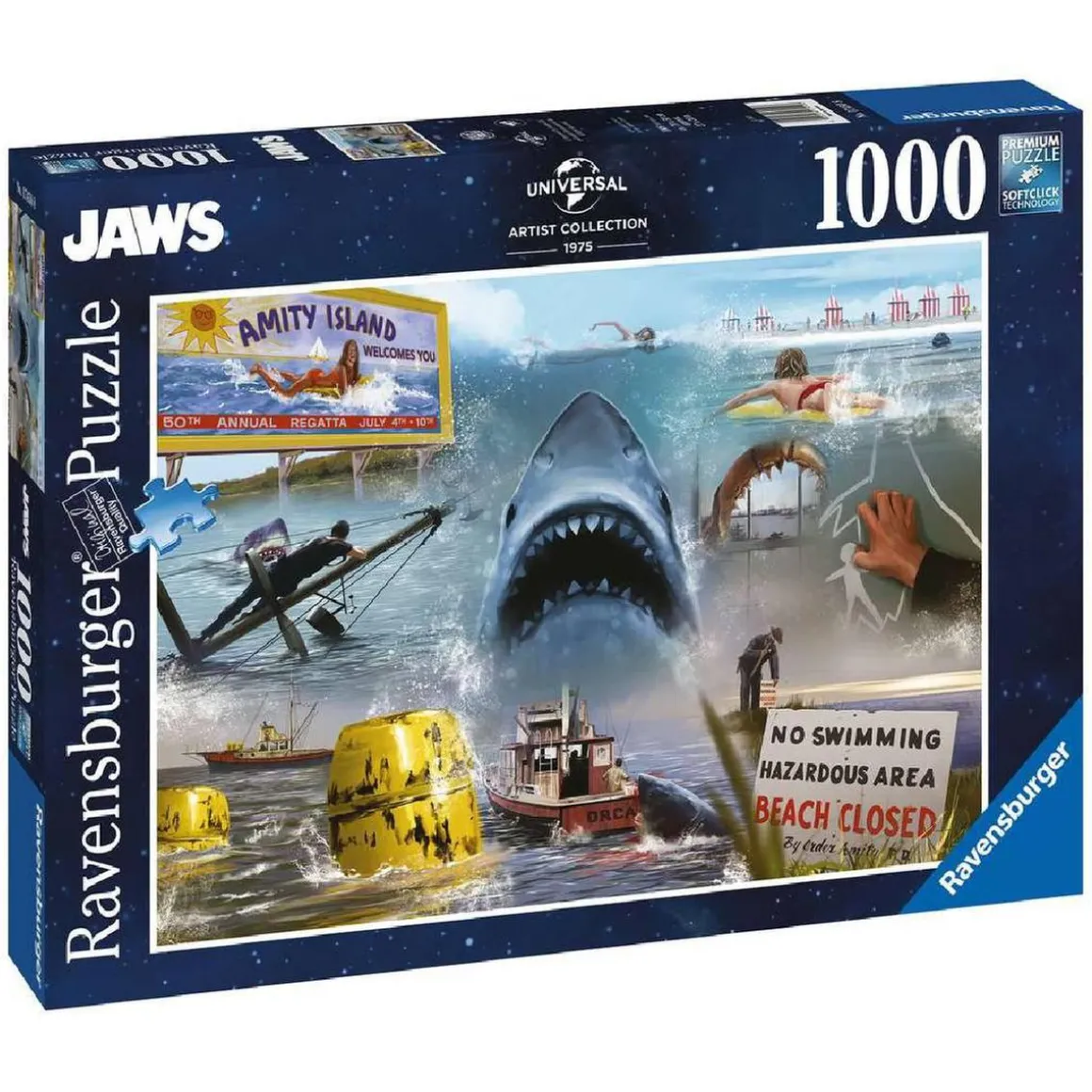 Ravensburger - Tiburón - Puzzle 1000 piezas