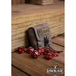 Rawblade - Dados y bolsa de cuero Bárbaro