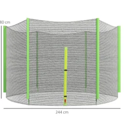 Red de seguridad para trampolín Ø244 Verde