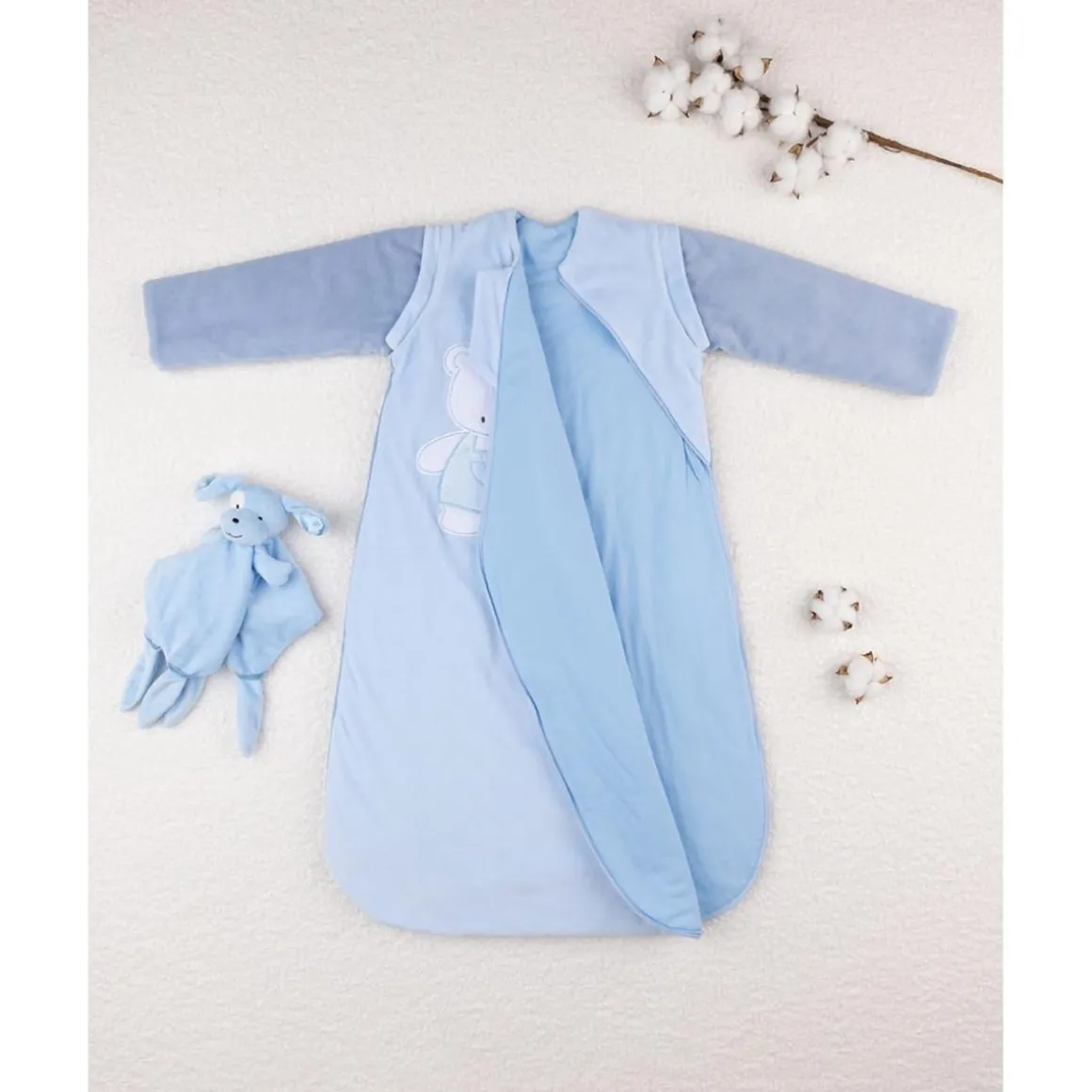Saco de dormir con mangas bebé niño azul TOG 3,5