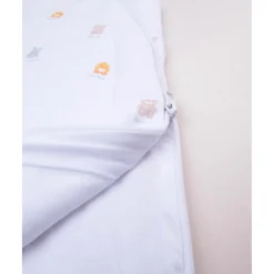 Saco de dormir unisex blanco baby smile