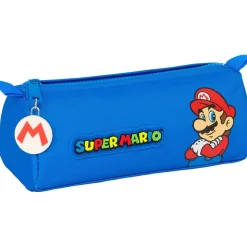 Safta - Super Mario - Portatodo Con Cremallera Y Compartimiento