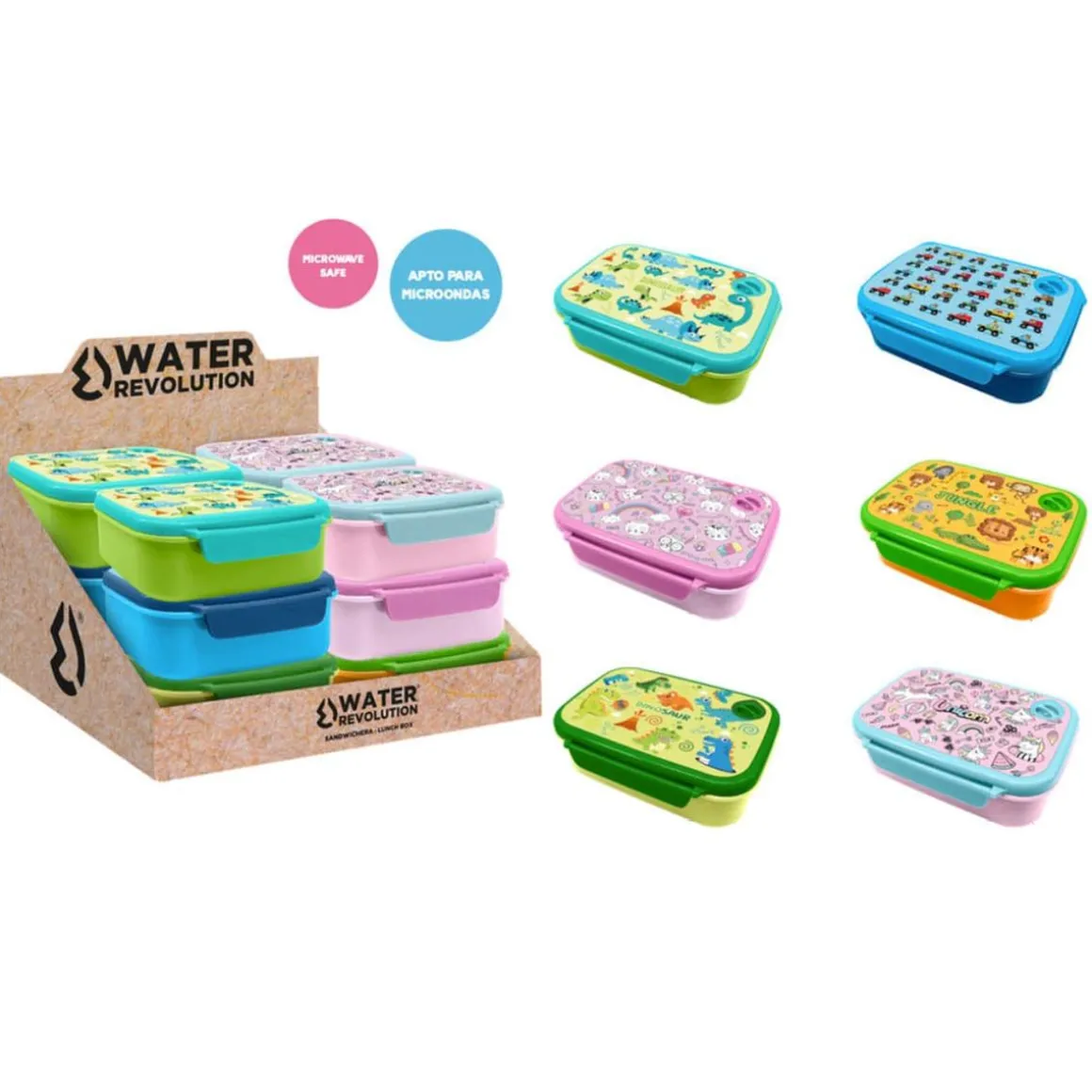 Sandwichera infantil con válvula 17,5 x 13 cm (varios modelos)