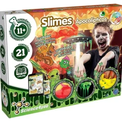 Science4you - Kit de Slime Apocalipse con Fluffly, Butter Slime y Arena Movediza de Zombi ㅤ