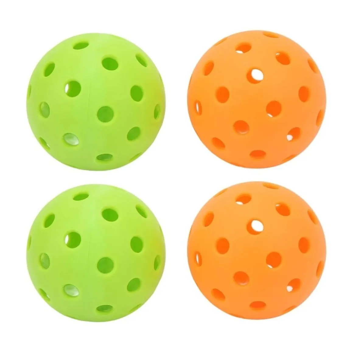 Set 4 pelotas de pickleball con bolsa-red