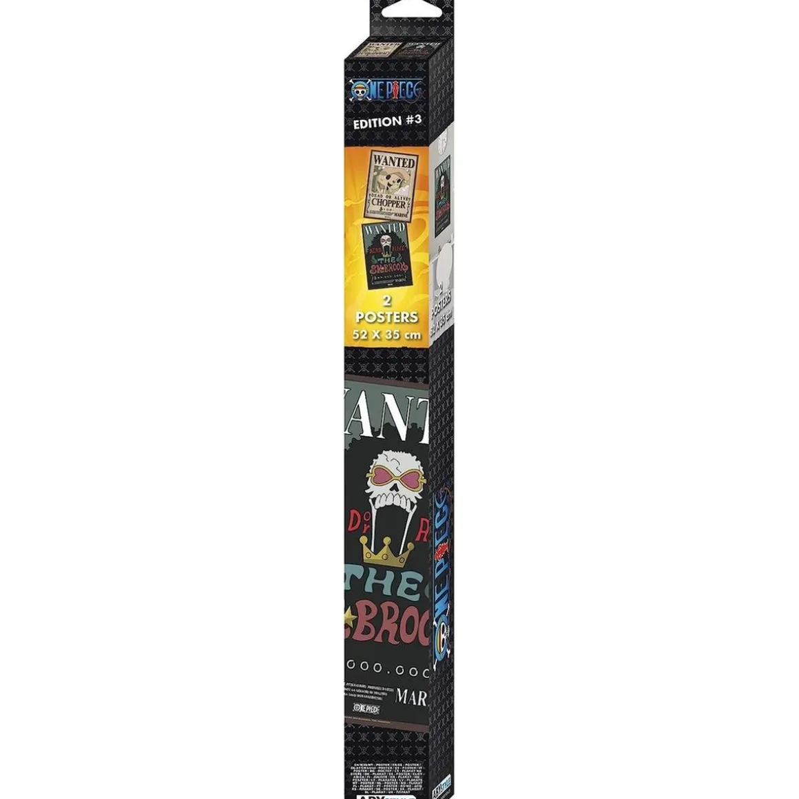 Set 2 posters One Piece - Chibi Wanted Brook & Chopper 52x38