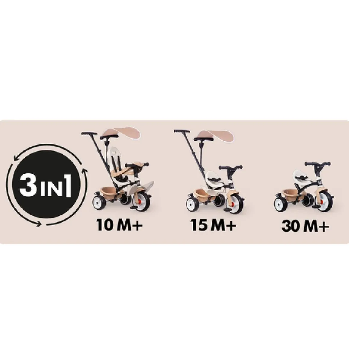 Smoby - Triciclo Baby Balade