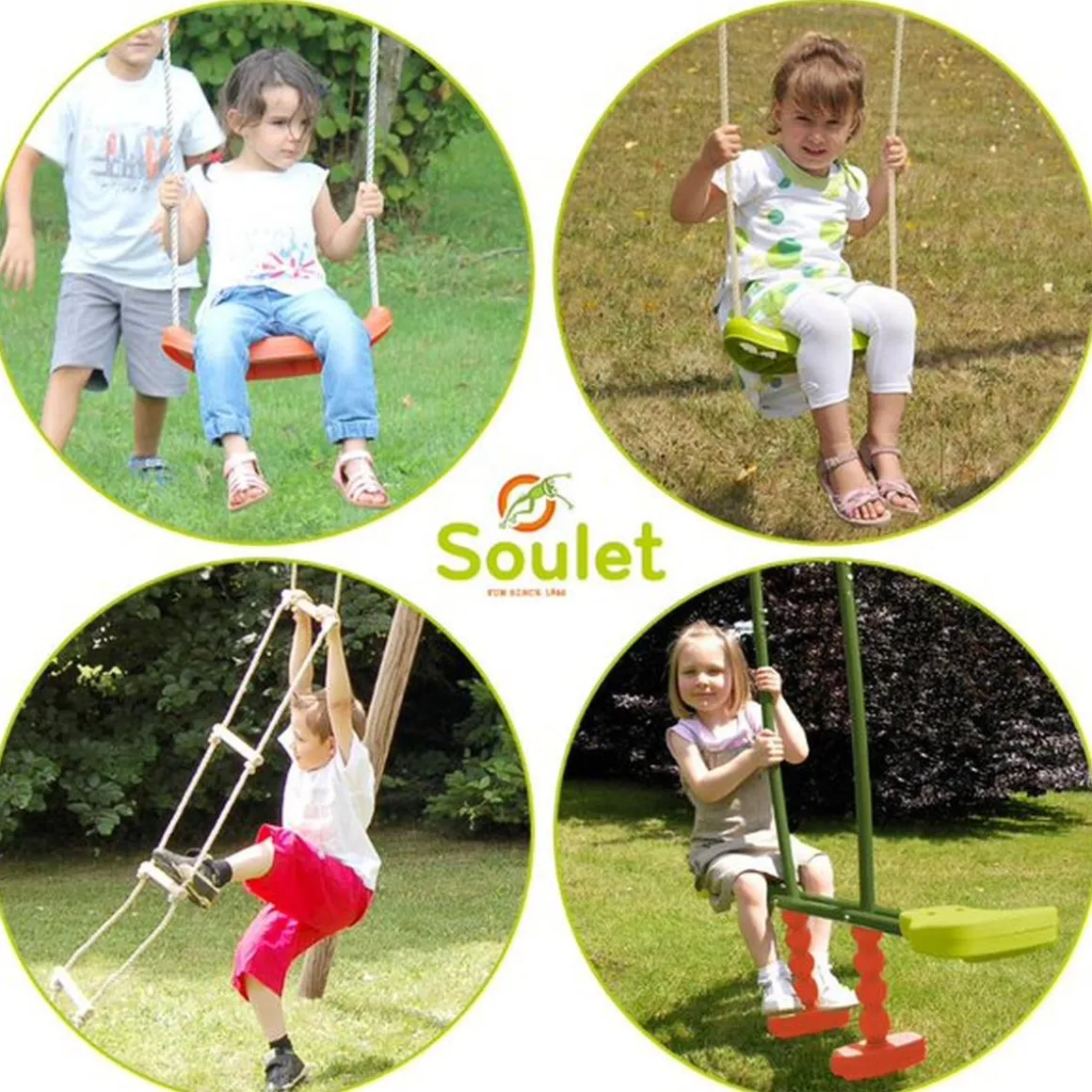 Soulet - Columpio de madera Gabin