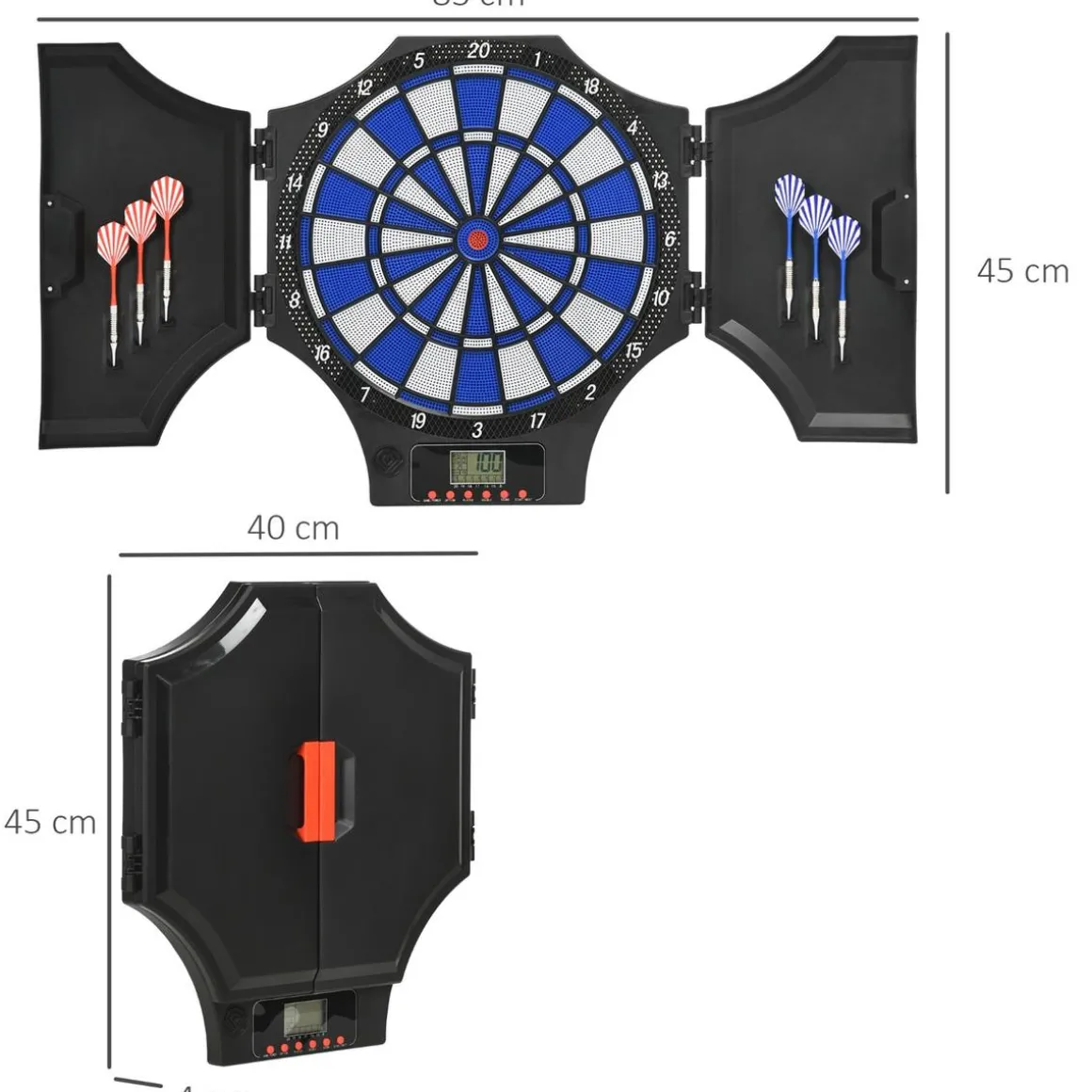 Sportnow - Diana electrónica plegable 31 juegos