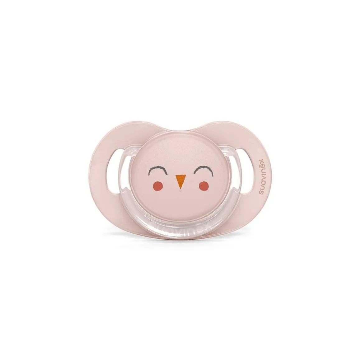 Suavinex - Chupete Bonhomia con tetina sx pro 6-18 meses búho rosa