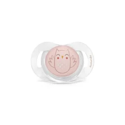 Suavinex - Chupete bonhomia con tetina sx pro 0-6 meses búho rosa