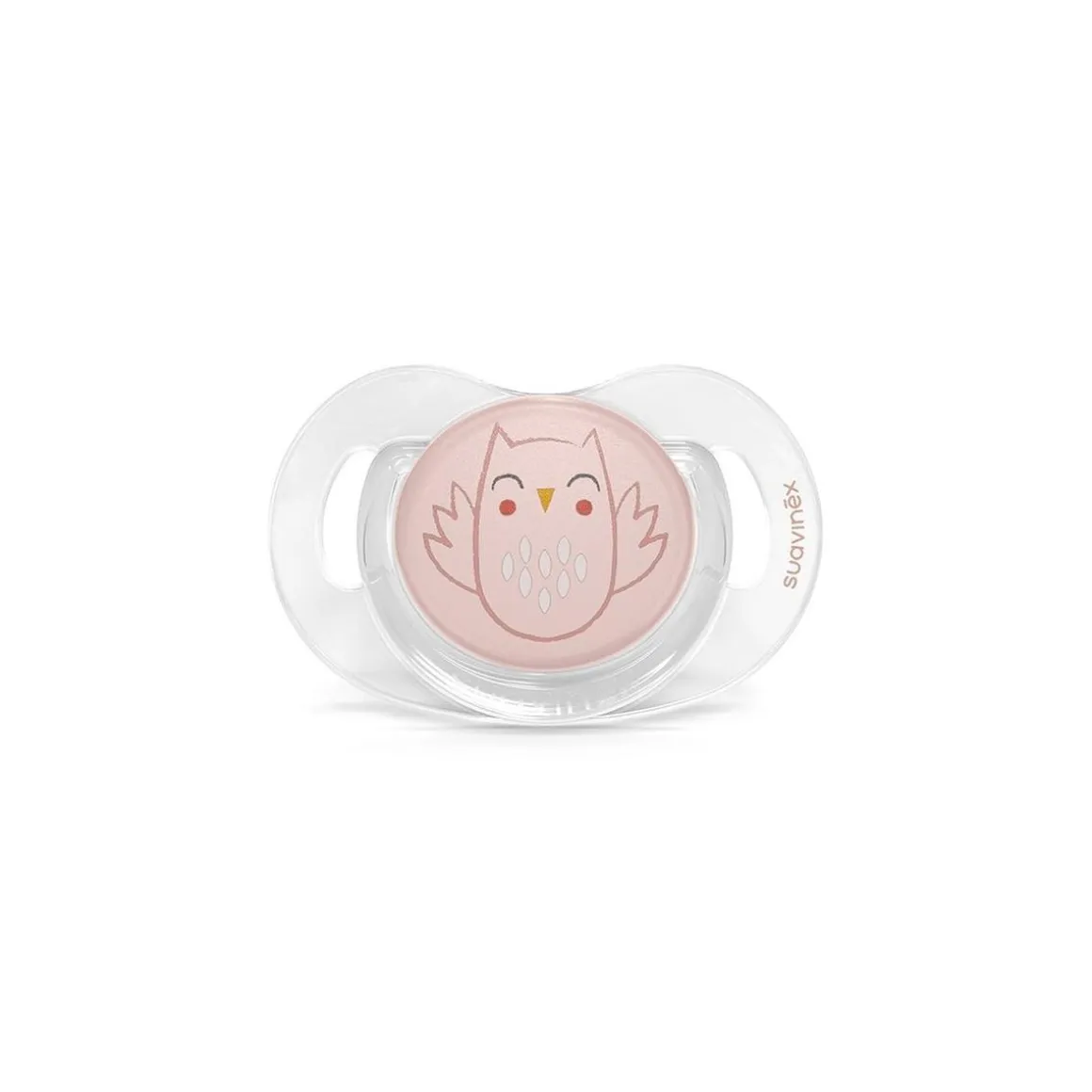 Suavinex - Chupete bonhomia con tetina sx pro 0-6 meses búho rosa