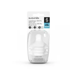 Suavinex - Tetina de silicona sx pro flujo lento (s) 2 unidades