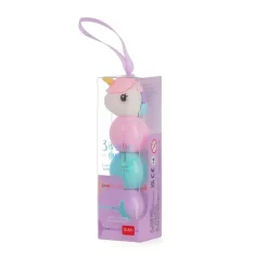 Subrayador fluorescente 3 colores unicornio ㅤ